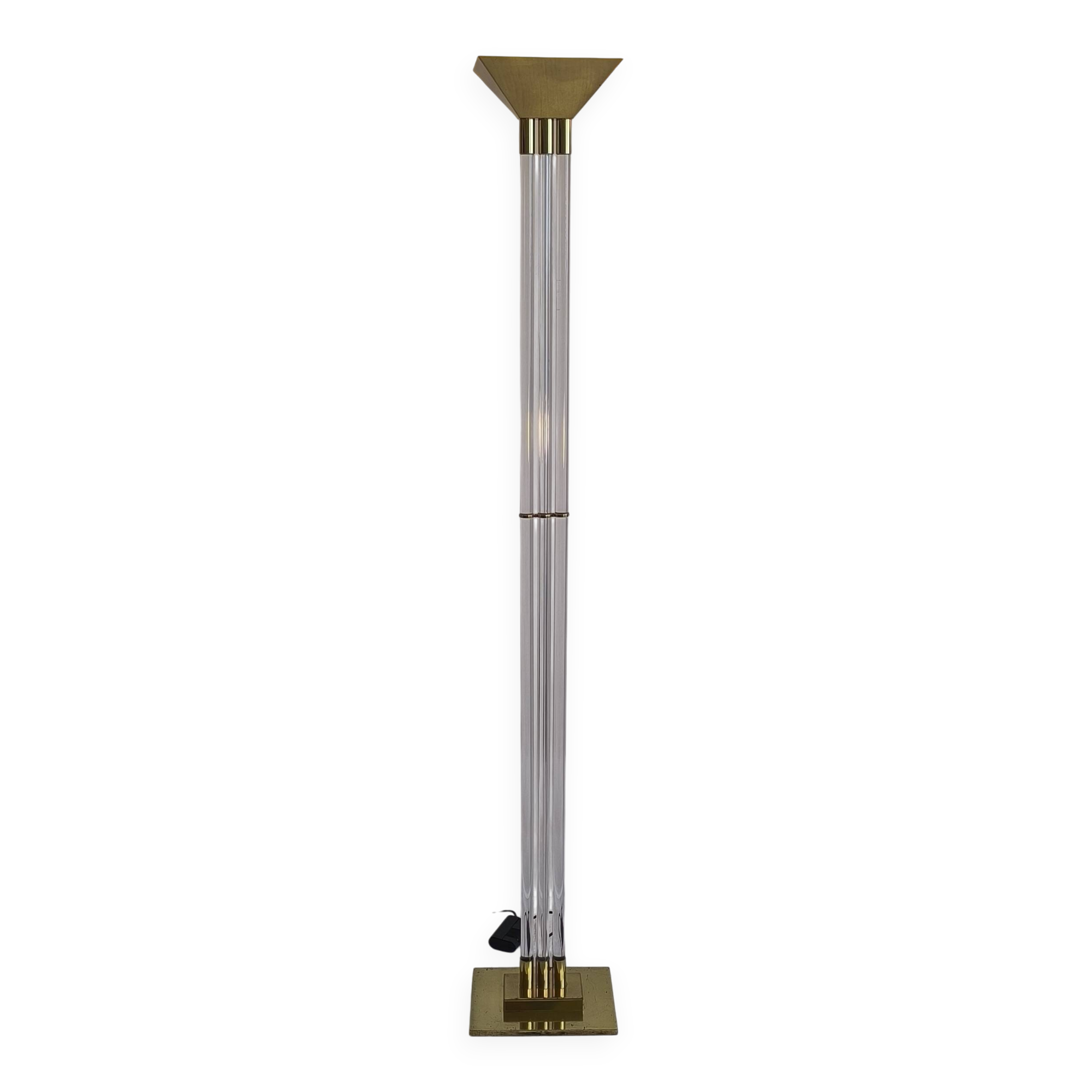 Magnificent and rare german floor lamp signed vereinigte werkstätten