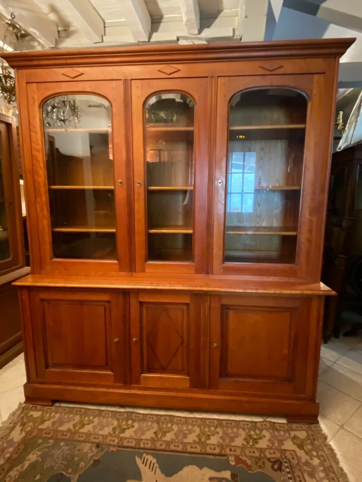 Library 2 bodies in solid blond cherry style Directoire