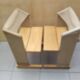 Italian chairs Due Sedie 'Canossa' by Gigi Sabadin