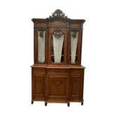 Buffet Liégeois in two bodies Chene massive patinated XX century
