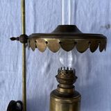 Vintage kerosene lamp copper wall light