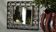 Vintage wrought iron and brass mirror from the 50s/60s.