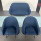 Mid-century modern loveseat and armchairs 50s