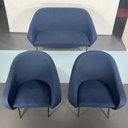 Mid-century modern loveseat and armchairs 50s
