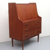 Secrétaire en teck des années 1960, Tibergaard / Gunnar Nielssen