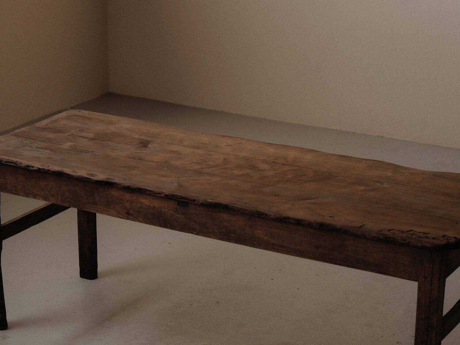 Farm table in solid wood – Auvergne, around 1900