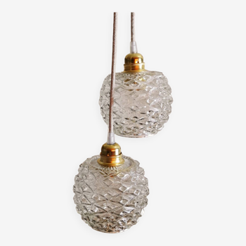 Duo de lampes baladeuses vintage