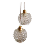 Duo of vintage portable lamps