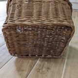 Antique wicker bike basket