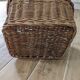 Antique wicker bike basket