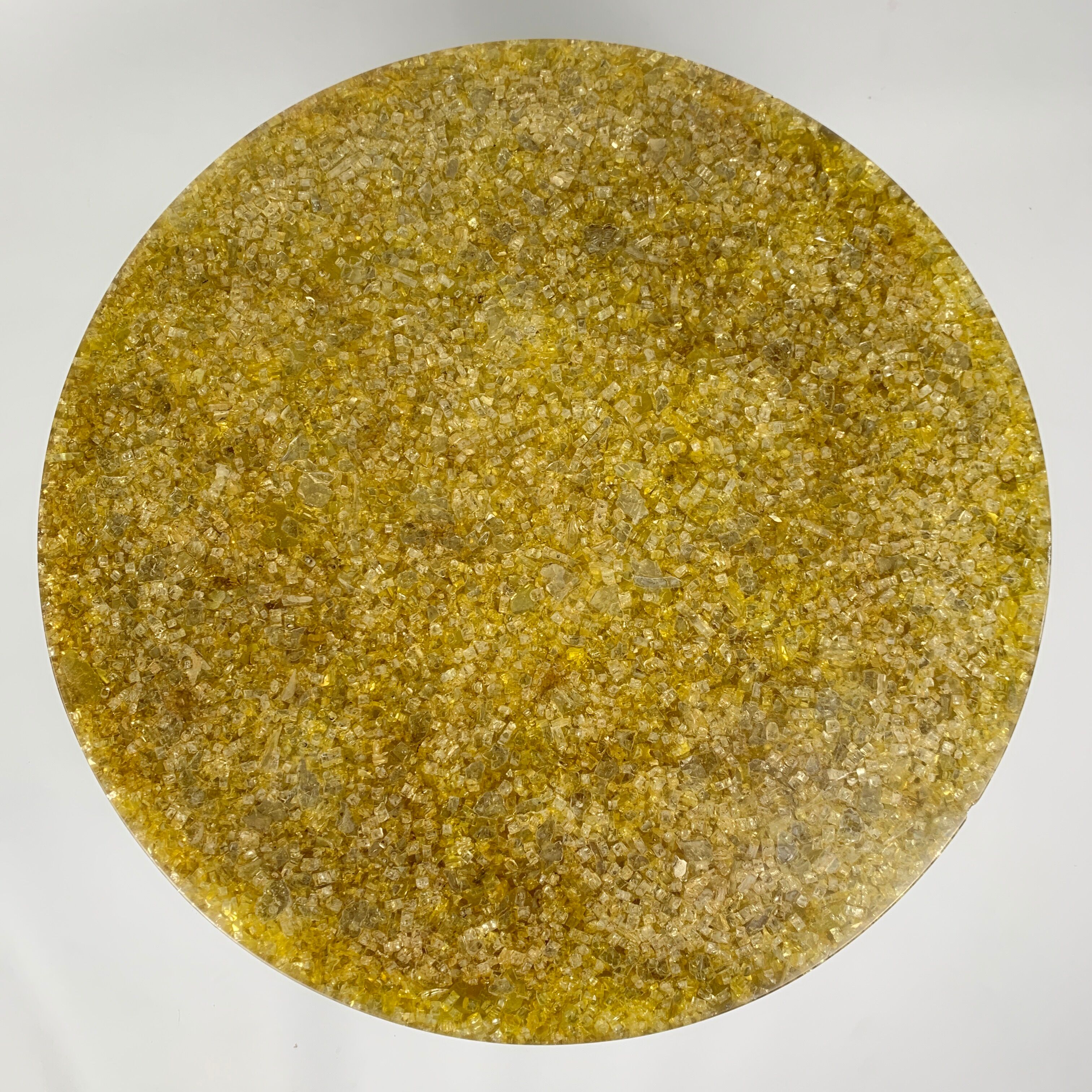 Coffee table in resin fractal kind