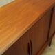 Buffet haut en teck, design danois, années 1970, fabrication : Danemark