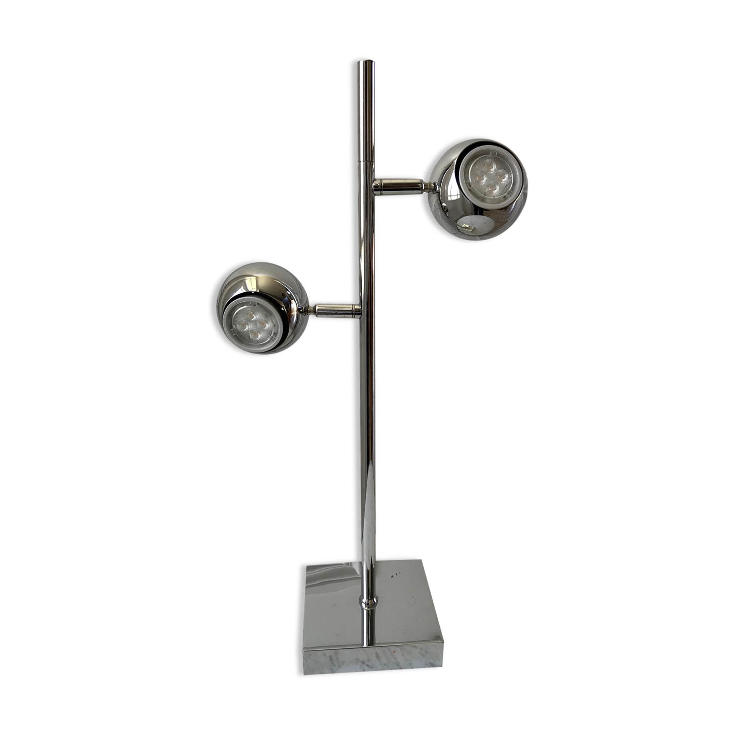 Modular eyeball lamp chrome 70s-80s