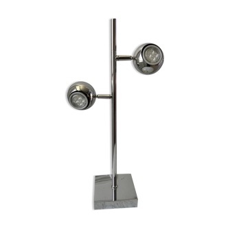 Lampe eyeball modulable chromée années 70-80