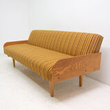Canapé pliant du milieu du siècle, années 1960, Tchécoslovaquie
