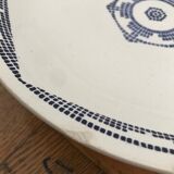 New Givors pottery cake tray, model "Andréa"