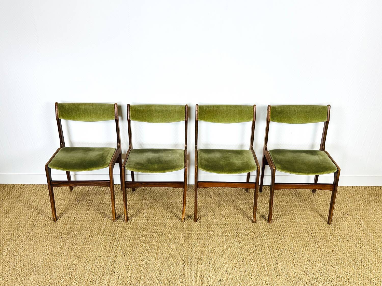 4 chaises danoise en palissandre 1960