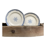 Set of 2 small Jules Vieillard plates