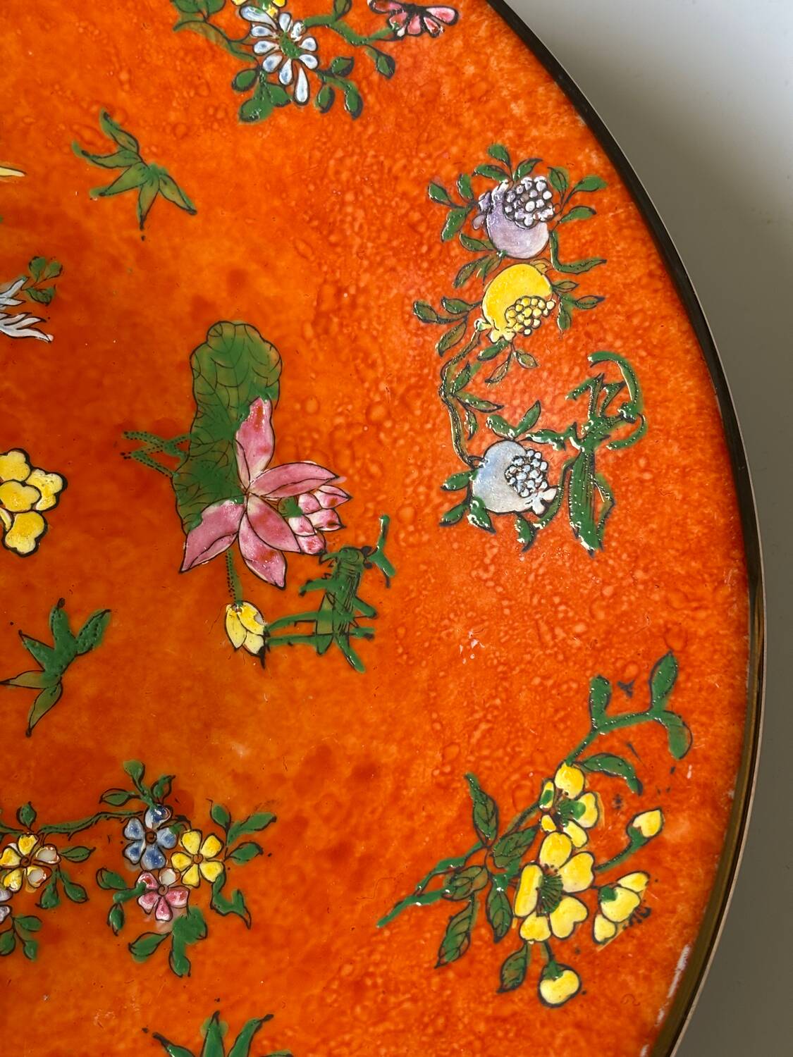 Large Asian porcelain dish