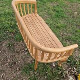 solid wood bench