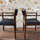 Pair of Scandinavian rosewood armchairs by SAX circa 60