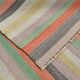 Green Striped Turkish Vintage Kilim Rug, 167x298Cm