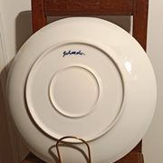 Large designer plate signed by Barbara Schroeder – 41 cm – Contemporary ceramic