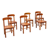 Ensemble de six chaises de salle à manger par Rainer Daumiller