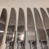 12 silver-plated dessert knives, Ercuis silversmith, Louis XV style, 29