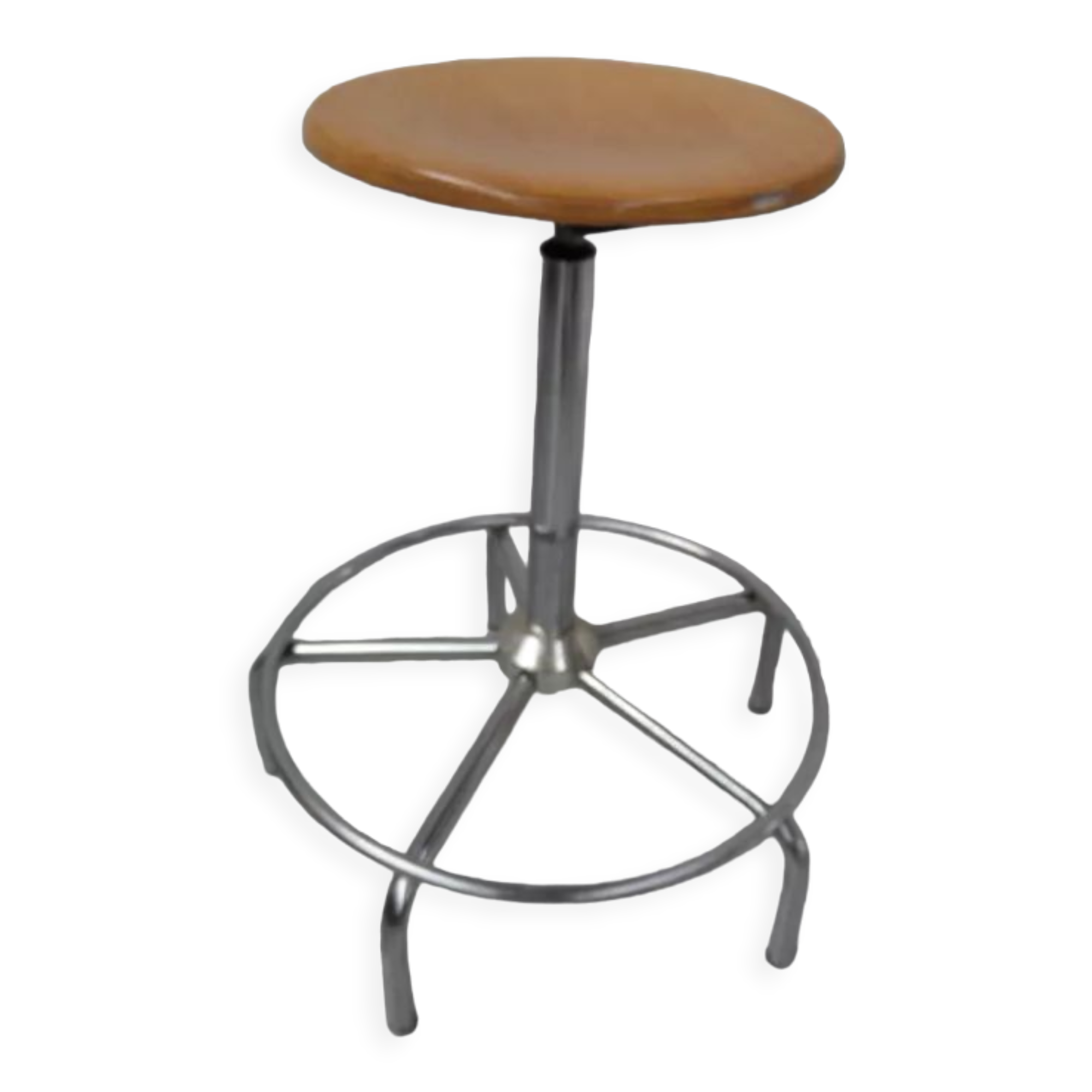 Vintage industrial adjustable stool