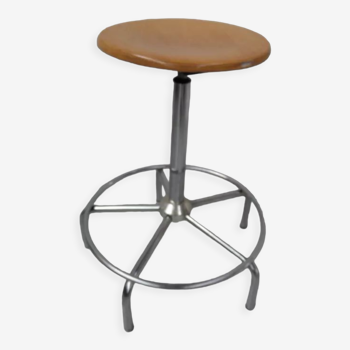 Vintage industrial adjustable stool