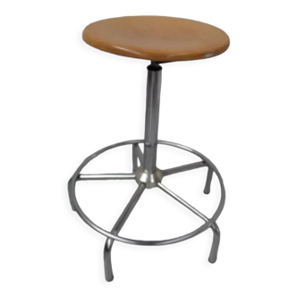 Vintage industrial adjustable stool