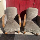 Paire de fauteuils art deco