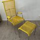 Set armchair relax scoubidou and ottoman sound of the 60s