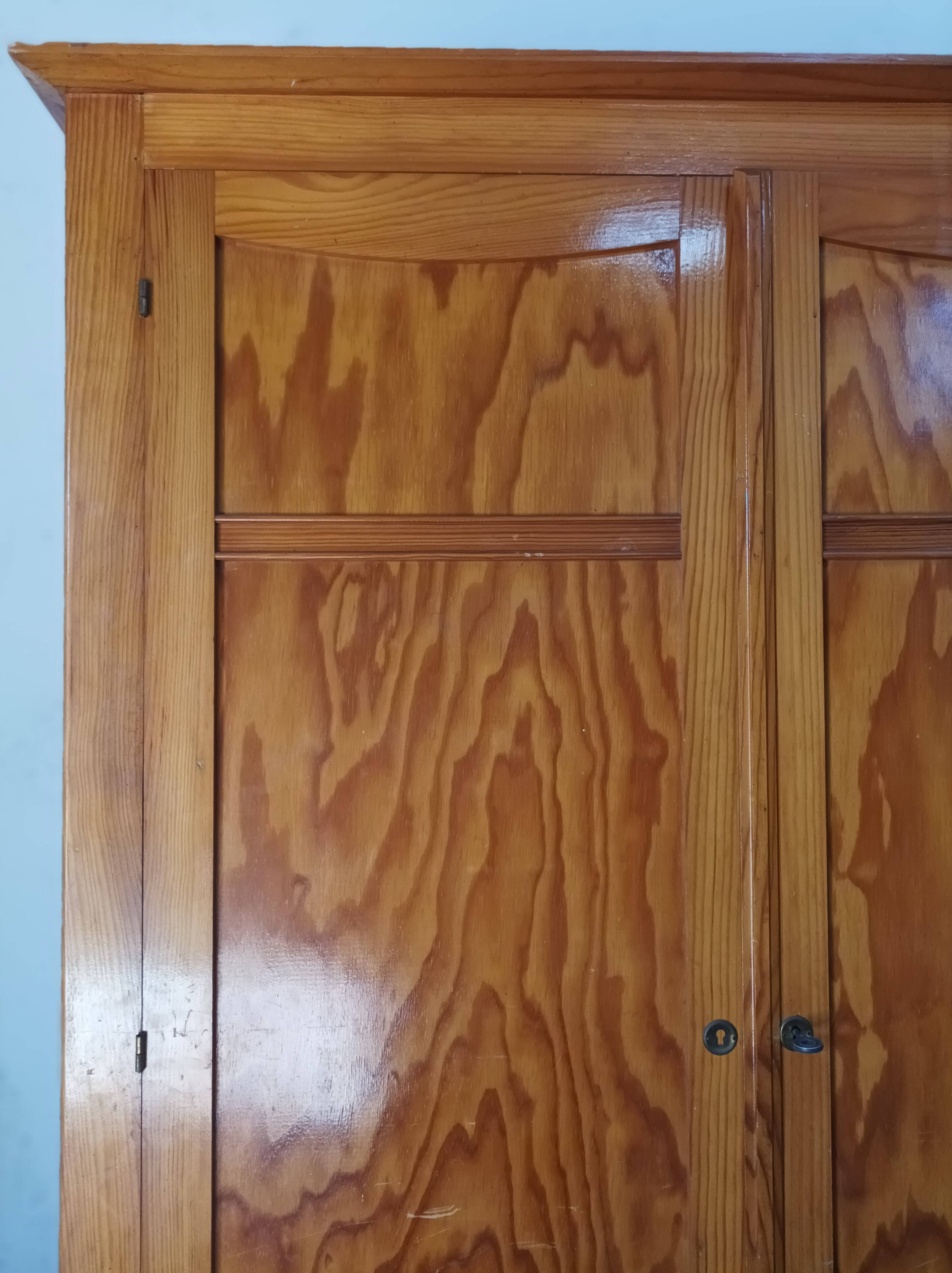 Vintage pine wardrobe