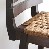 Tabouret bois et corde