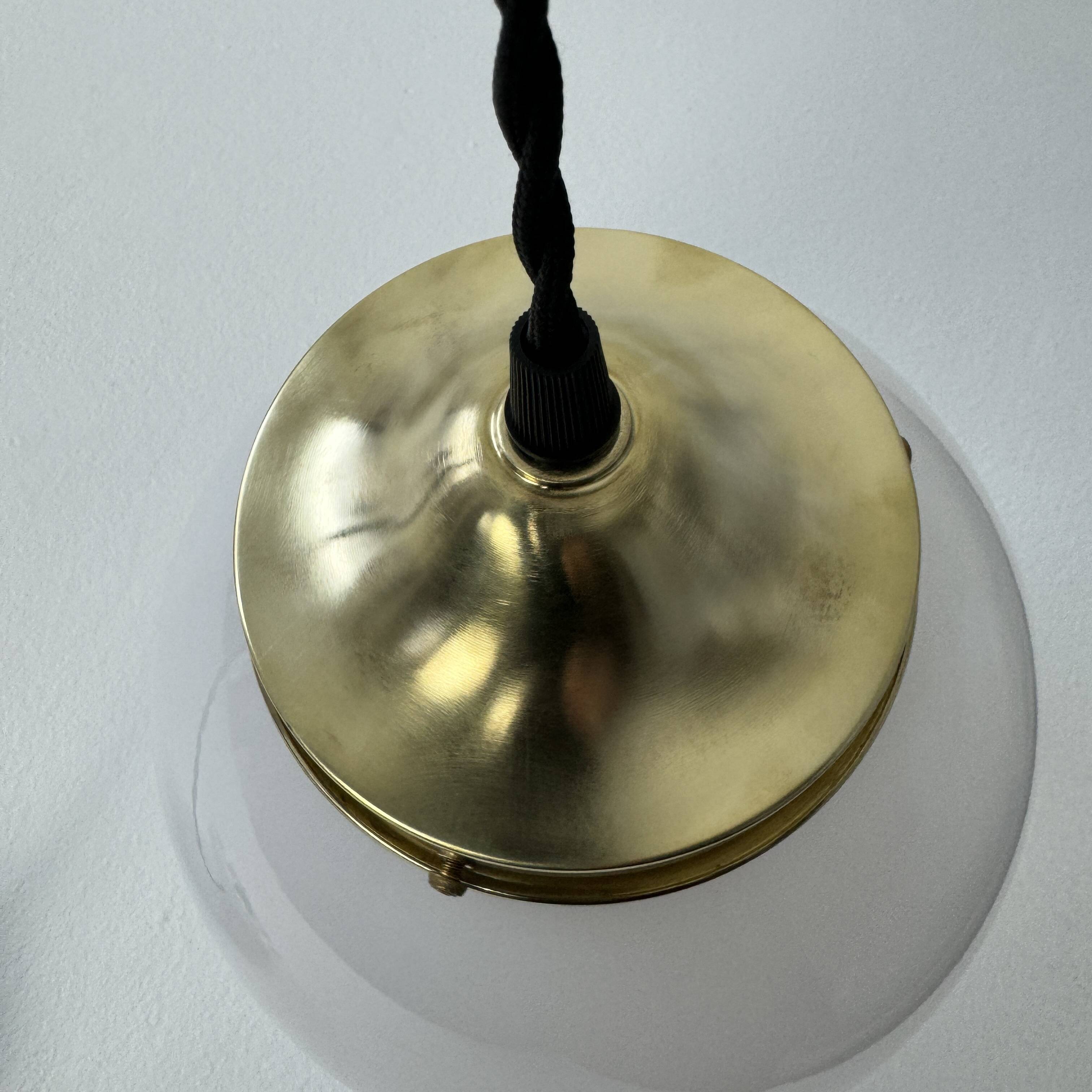 Old round opaline pendant pendant 18 cm vintage