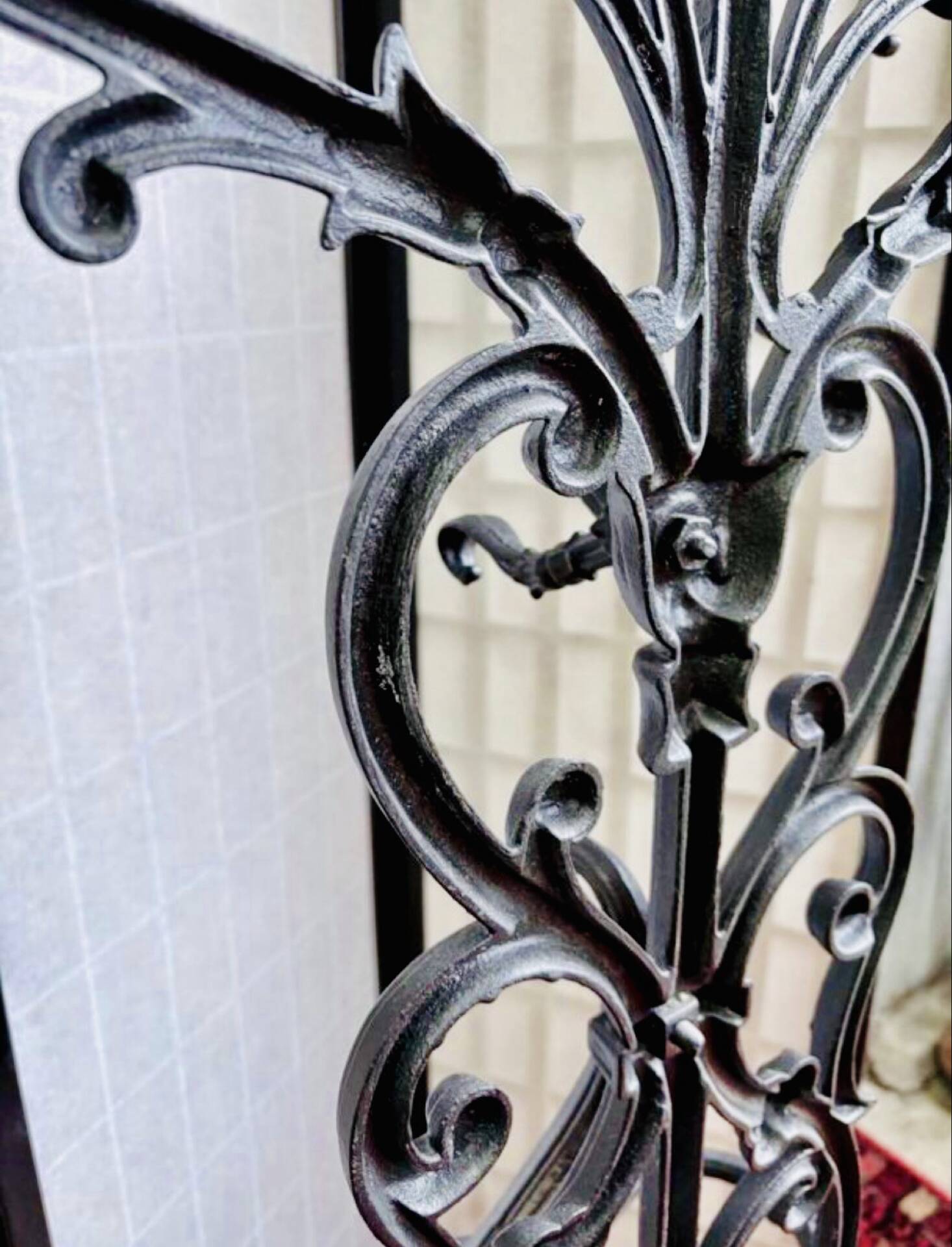 Art Nouveau coat rack in cast iron, circa 1900