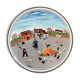 Porcelain box, naïve design collection, décor signed Laplau - 1980s, Villeroy & Boch