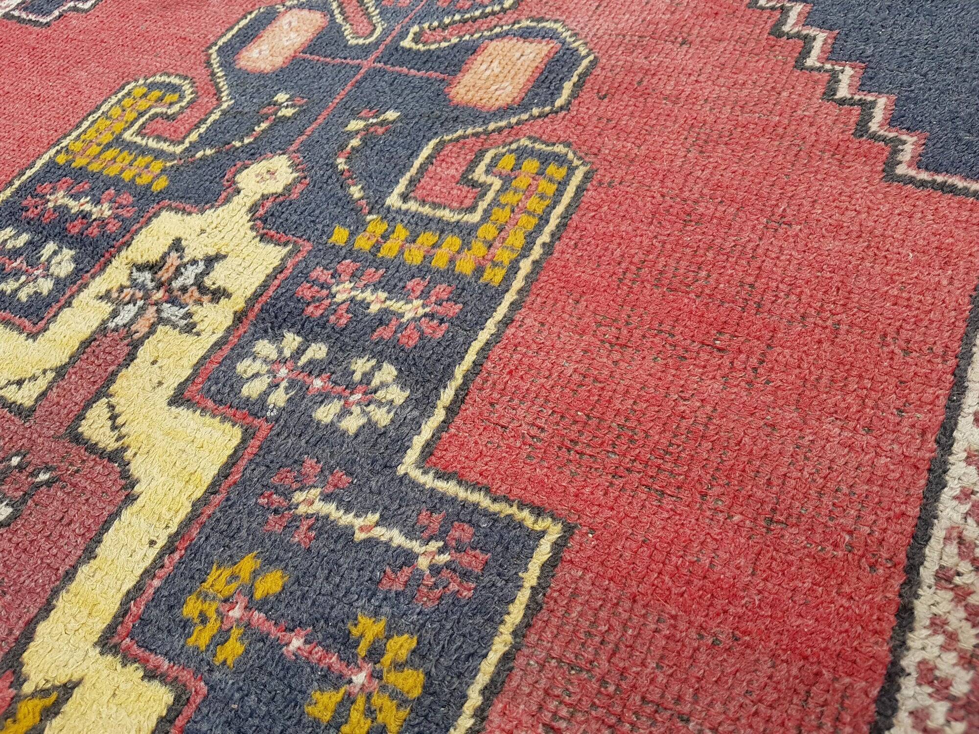 Tapis turc vintage fait main