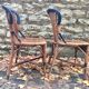 Paire de chaises en osier début XX eme siècle