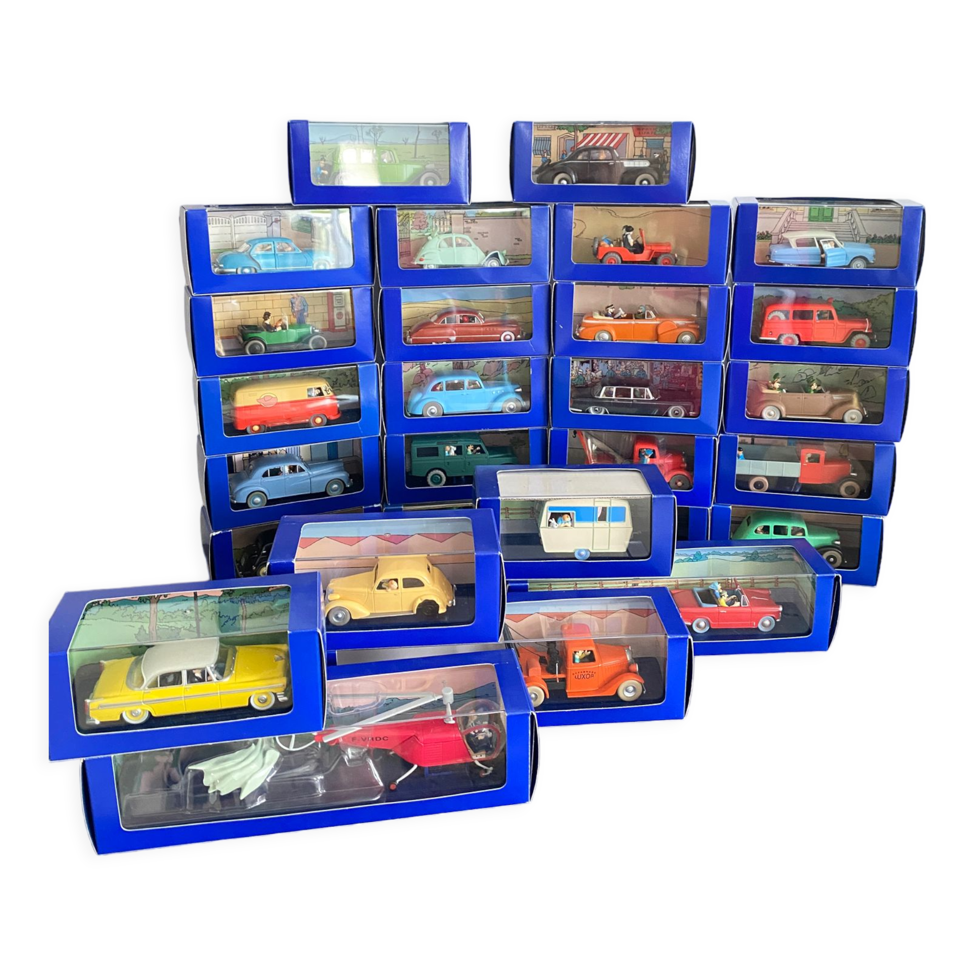SPLENDIDE VOITURE NEUVE TINTIN 1/24° EN BOITE + FASCICULE N