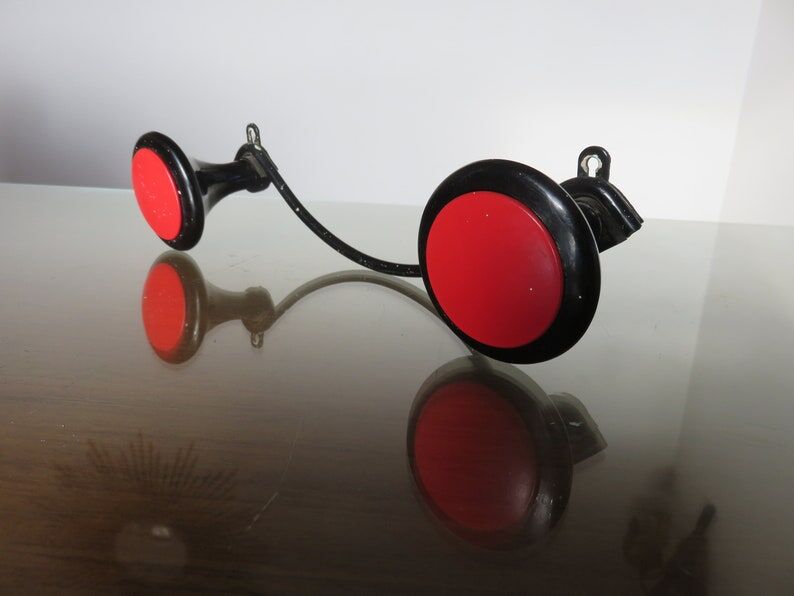 Coat rack in Bakelite and metal, 2 hooks 50 years 60