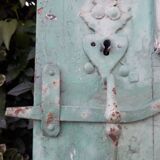 Door H186.5xW75cm with 18th century interior molding