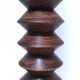 XL turned wooden lamp base H.47 cm 1950s design