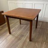 Square teak dining table 4-6 seats