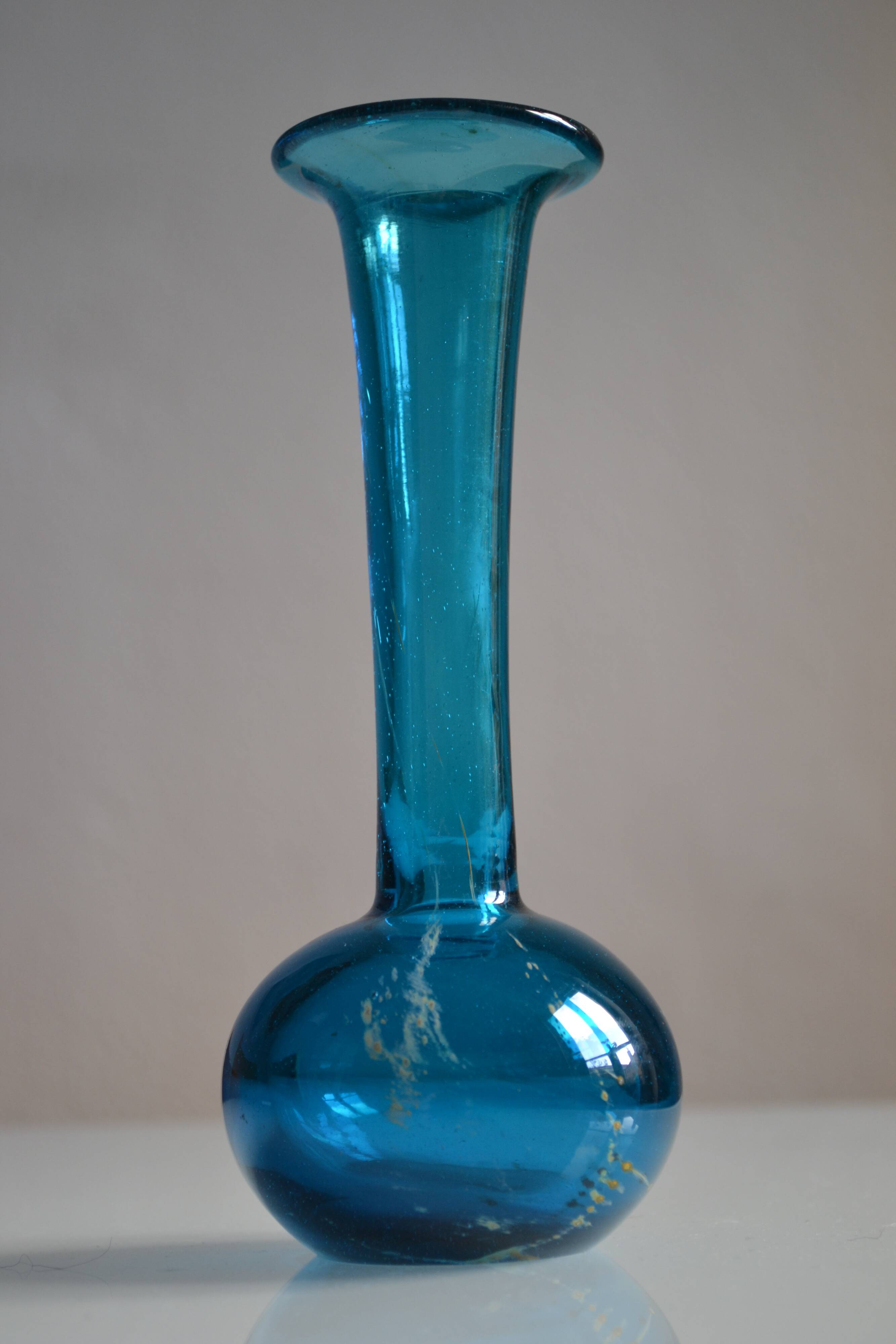 Vase by Michael Harris for Mdina studio in Malta 60s 70s
