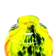 E4F Bohemia - ART DECO Spatterglass Vase