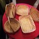 Lot of five baskets wicker
