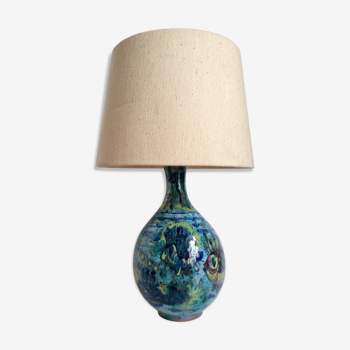 Lampe en céramique par Geneviève Duboul années 60